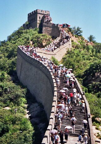 Vista general de un tramo de la Gran Muralla.