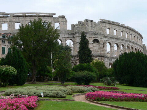 Arena, anfiteatro romano en Pula.