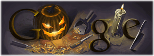 Logo Google conmemorativo de Halloween 2008.