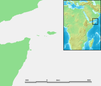 Mapa de la situación de las Islas Socotra en el Océano Índico, al este del Cuerno de África, al sur de Yemen.