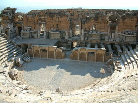 El teatro romano de Hierápolis.